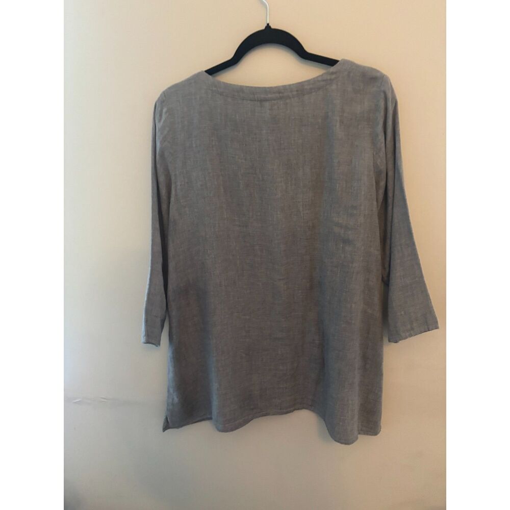 Tesla Mens Gray Long Sleeve Crew Neck Logo T-Shirt L - Picture 6 of 6